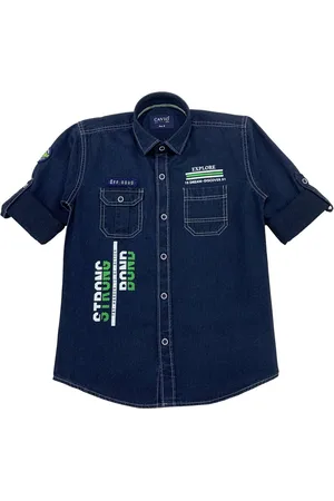 CAVIO Boys Blue Premium Casual Shirt