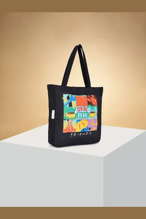 Pantaloons Graphic Printed Oversized Structured Handheld Bag