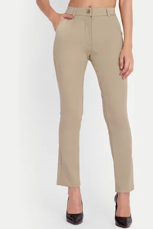 Chemistry Women Relaxed Loose Fit High-Rise Trousers