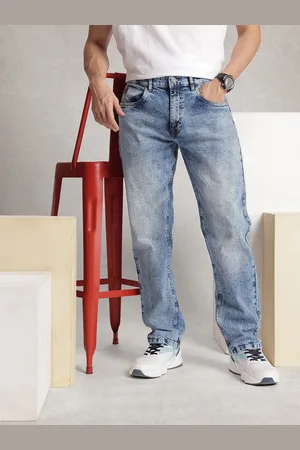 WROGN Men Anti Fit Heavy Fade Stretchable Jeans