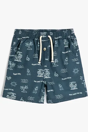 Koton Boys Conversational Printed Pure Cotton Shorts