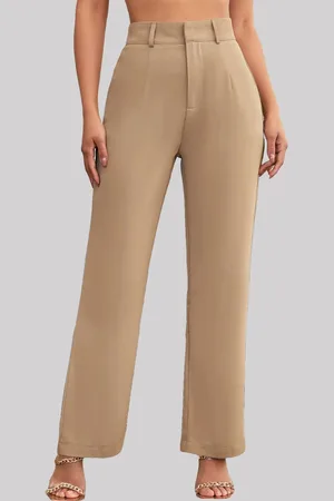 Chemistry Women Custom Straight Fit High-Rise Trousers