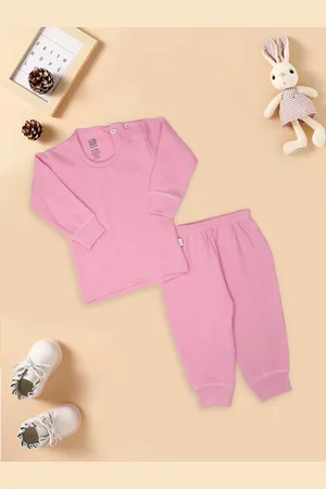 MeeMee Infant Kids Solid Cotton Thermal Set