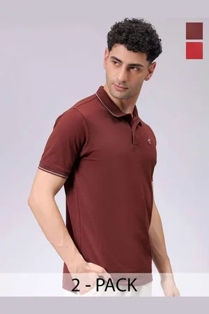 The Indian Garage Co Men Pack of 2 Polo Collar T-shirts