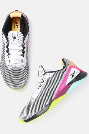 Reebok Men Black & White Woven Design Nano X1 Grit Training Shoes