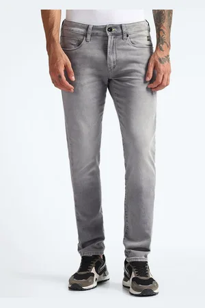 Flying Machine Men Skinny Fit Mid-Rise Heavy Fade Stretchable Jeans