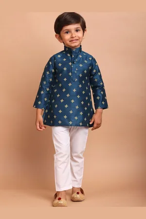 SHIWAM ETHNIX Boys Ethnic Motifs Printed Regular Kurta with Pyjamas