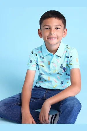 Ralph Lauren Boys Brand Logo Printed Polo Pure Cotton T-shirt