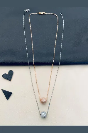 ABDESIGNS Set Of 2 Gold-Plated Chain With Pendant