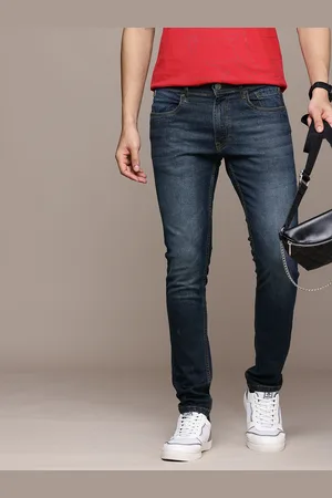 WROGN Men Skinny Fit Heavy Fade Stretchable Jeans