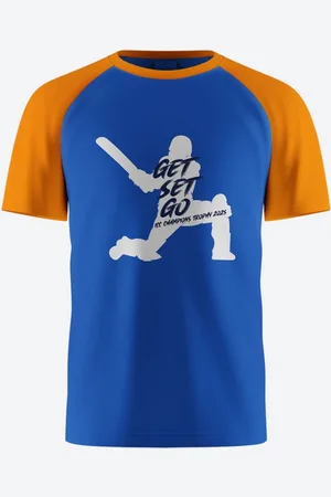 FanCode Men Printed Applique T-shirt