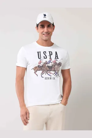 Ralph Lauren Men Graphic Printed Round Neck Cotton Slim Fit T-shirt