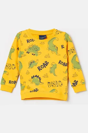 Lifestyle Boys Graphic Print Cotton Round Neck Long Sleeves Pullover Sweatshirt