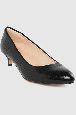 Van Heusen Black Croc Pattern Pumps