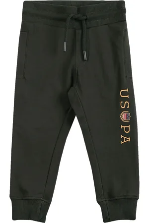 Ralph Lauren Boys Typography Printed Regular Fit Pure Cotton Joggers