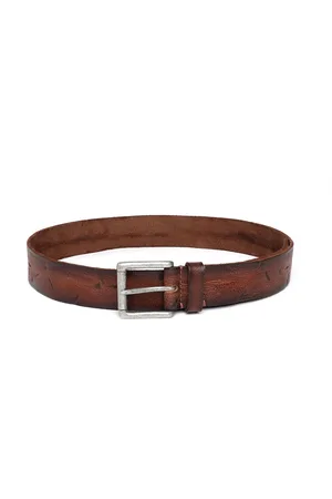 ART N VINTAGE Men Textured Leather Belt