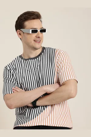 HERE&NOW Striped Pure Cotton T-shirt