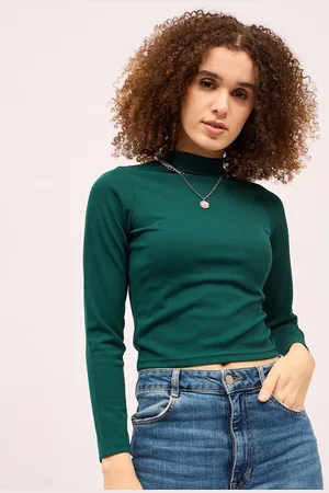 Mayra Women High Neck Crop Top