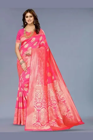 Saadhvi Woven Design Zari Pure Silk Kanjeevaram Saree