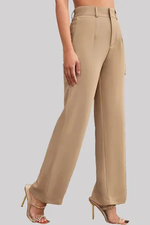 Chemistry Women Custom Straight Fit High-Rise Trousers