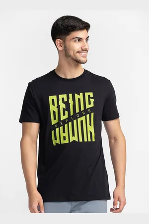 Being Human Typography Printed Round Neck T-shirt