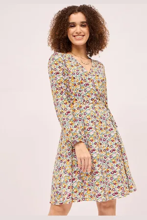 Mayra Women Floral Printed Fit & Flare Dress