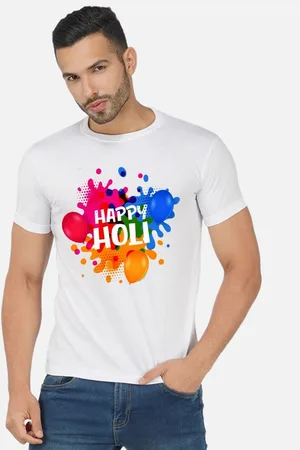 Moda Rapido Men Holi Printed Tshirt