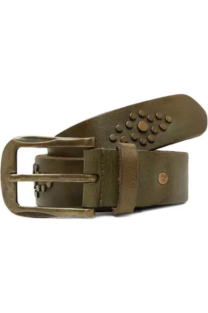 ART N VINTAGE Men Textured Leather Belt