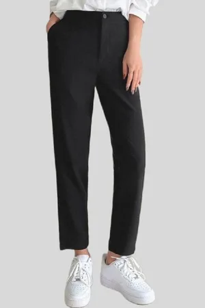 Chemistry Women Relaxed Loose Fit High-Rise Trousers