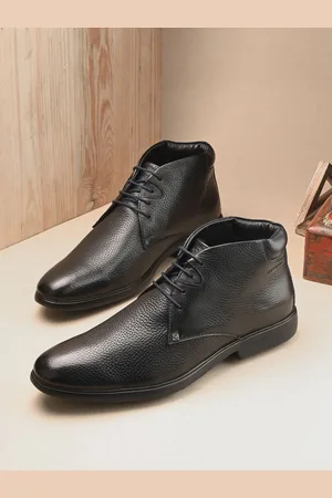 VALENTINO Men Regular Leather Lace Up Boots
