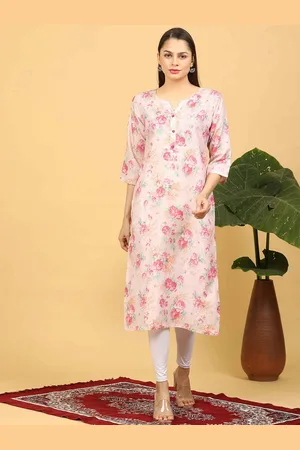Goldstroms Women Floral Flared Sleeves Kurta