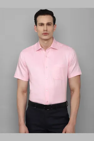 Louis Philippe Men Pink Pure Cotton Formal Shirt