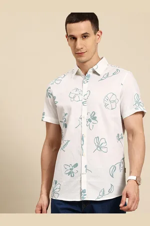 Being Human Pure Cotton Slim Fit Floral Print Casual Shirt