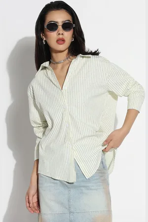 SHOWOFF Women Comfort Opaque Striped Casual Shirt