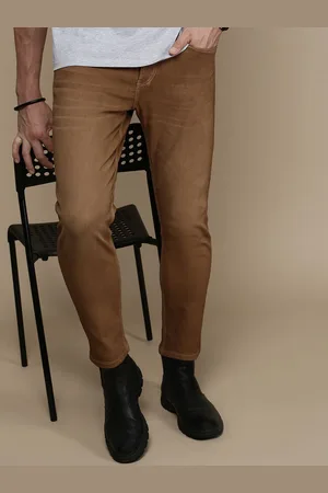 Roadster The Lifestyle Co Men Low-Rise Tapered Fit No Fade Jeans