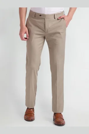 Arrow Men Slim Fit Mid-Rise Formal Trousers
