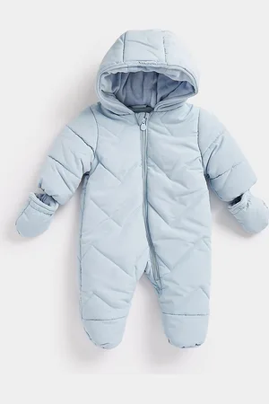Mothercare Infants Pure Cotton Hooded Sleepsuit