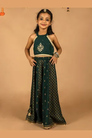 HERE&NOW Girls Printed Top with Skirt