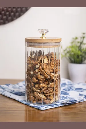 MARKET99 Transparent BPA Free Borosilicate Glass Jar 700 ML