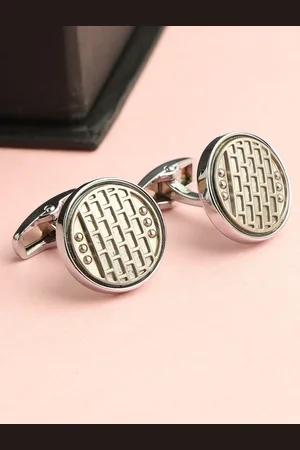 Alvaro Castagnino Gold-Toned Textured Cufflink