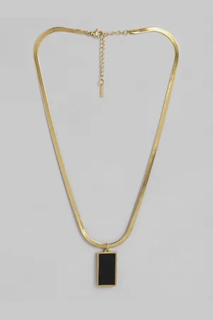 DressBerry Rectangular Shape Chain Necklace