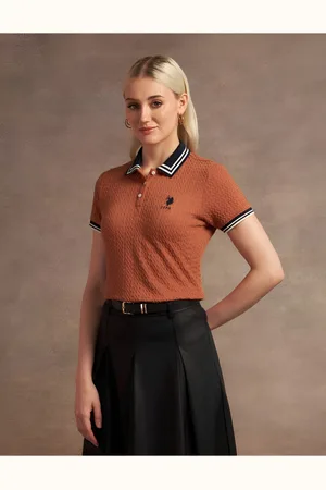 Ralph Lauren Women Self Design Printed T-shirt