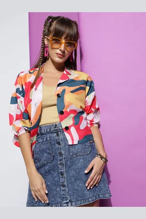 DressBerry Print Shirt Style Top