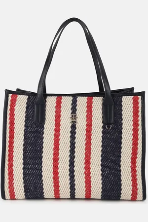 Tommy Hilfiger Striped Self Design Structured Shoulder Bag