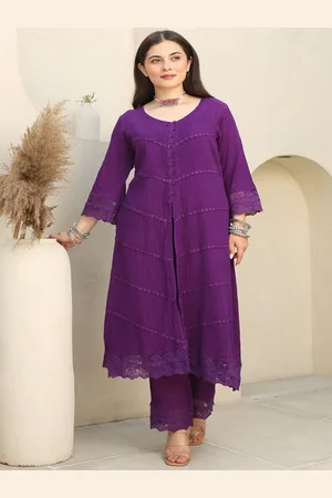 ASRUMO Women Ethnic Motifs Embroidered Regular Thread Work Kurta with Trousers & With Dupatta