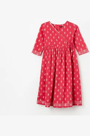 Lifestyle Girls Polka Dot Print Fit & Flare Dress
