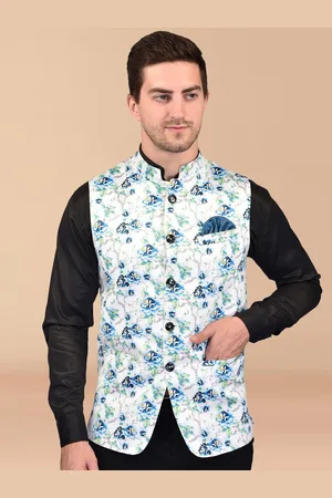 Moda Rapido Printed Woven Nehru Jacket