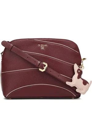 Da Milano Leather Structured Sling Bag