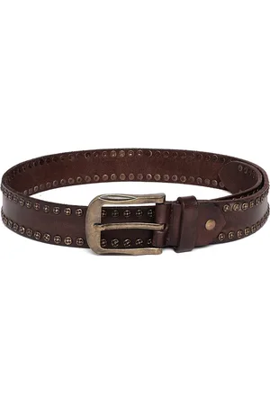 ART N VINTAGE Men Embellished Leather Belt