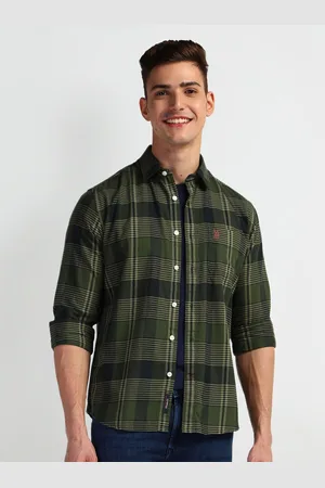 Ralph Lauren Men Comfort Tartan Checked Cotton Slim Fit Casual Shirt